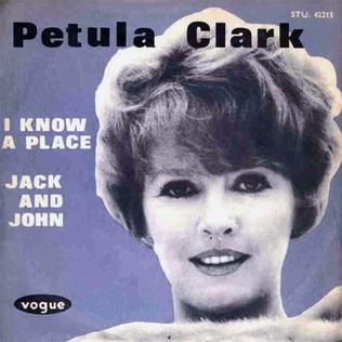 Petula Clark — I Know a Place cover artwork