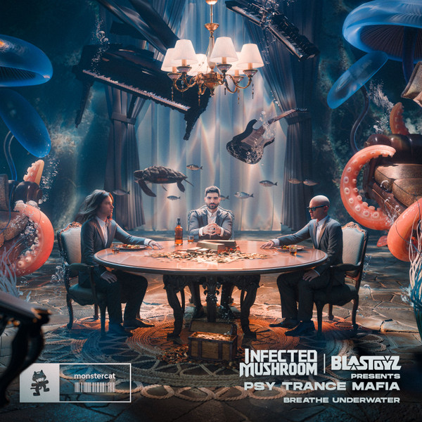 Infected Mushroom, Blastoyz, & Psy Trance Mafia Breathe Underwater EP cover artwork