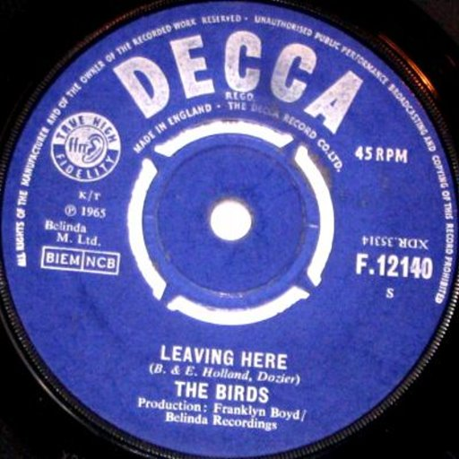 The Birds — Leaving Here cover artwork