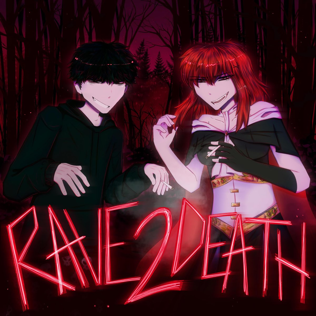 kets4eki & asteria RAVE2DEATH cover artwork