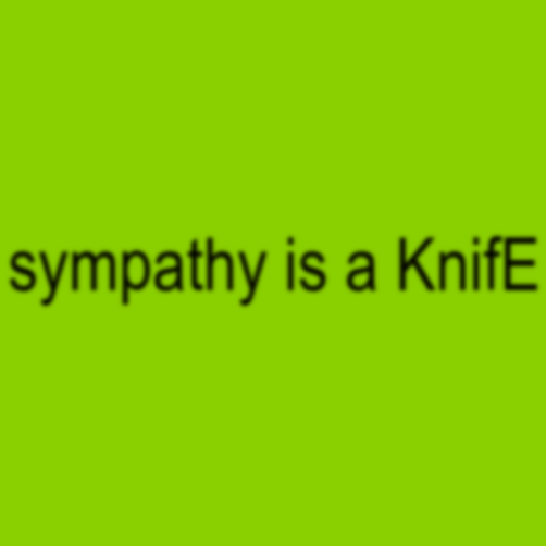 Cameron Reid — sympathy is a KnifE cover artwork
