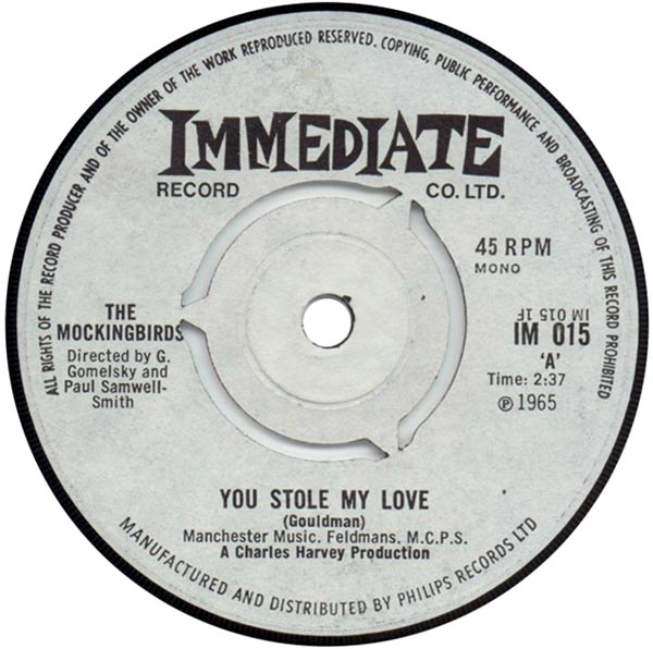 The Mockingbirds — You Stole My Love cover artwork
