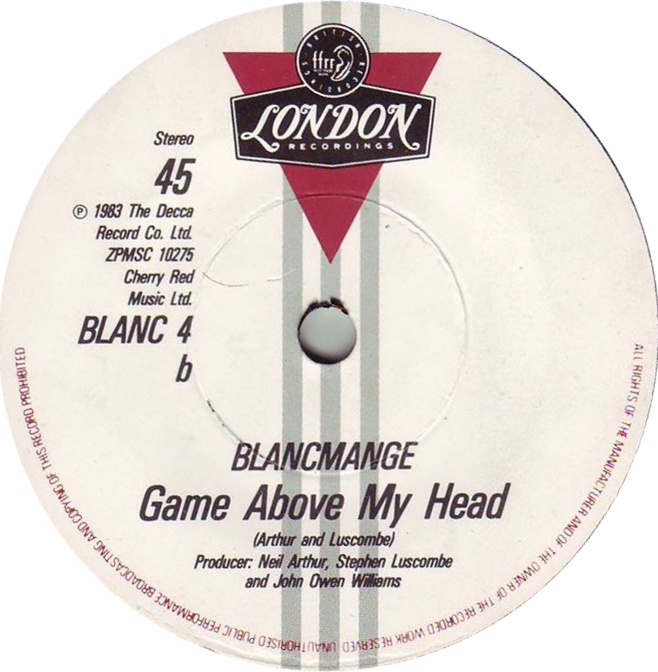 Blancmange — Game Above My Head cover artwork