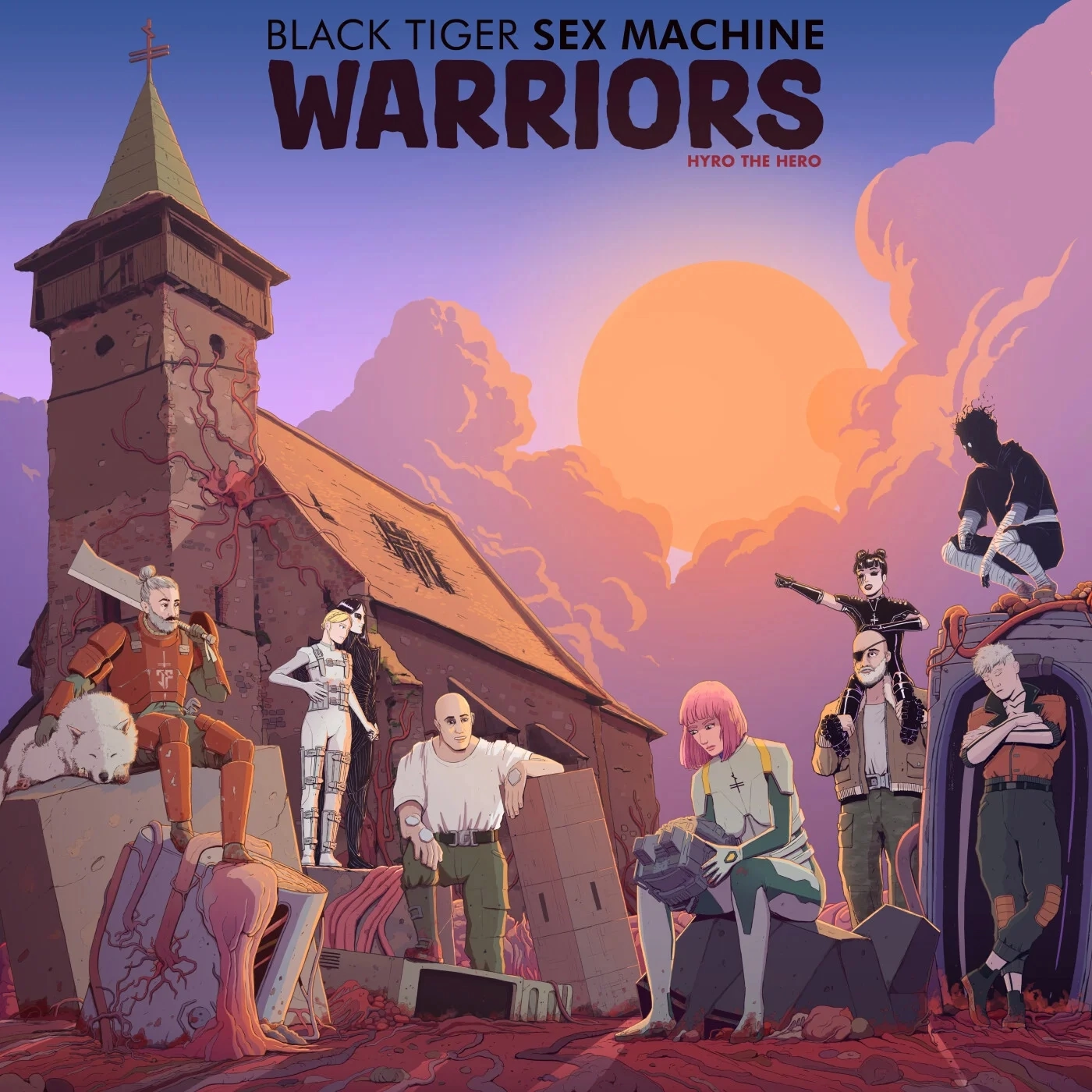 Black Tiger Sex Machine &amp; Hyro The Hero — Warriors cover artwork
