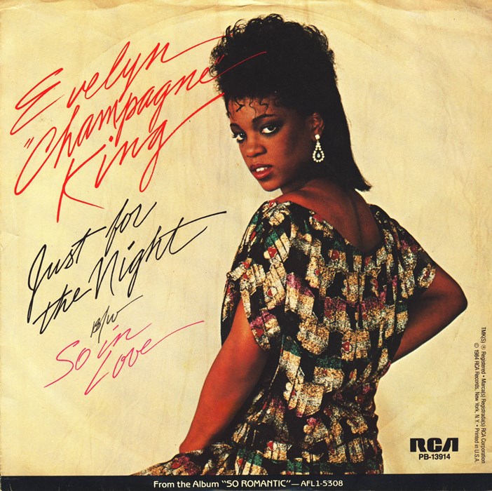 Evelyn &#039;&#039;Champagne&#039;&#039; King — Just for the Night cover artwork