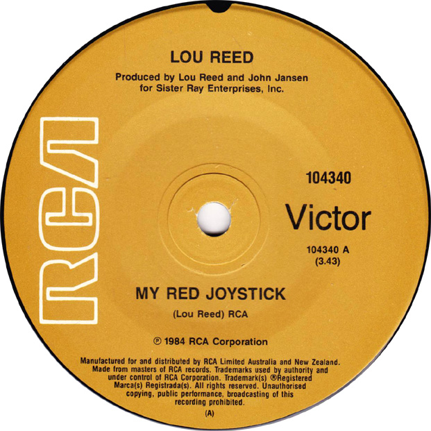 Lou Reed — My Red Joystick cover artwork