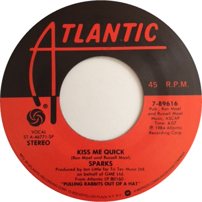 Sparks — Kiss Me Quick cover artwork