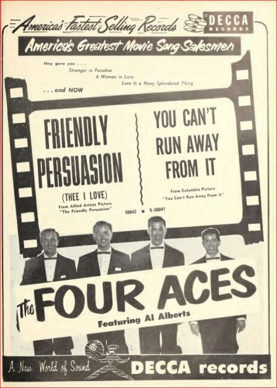 The Four Aces — Friendly Persuasion (Thee I Love) cover artwork