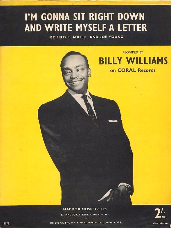 Billy Williams — I&#039;m Gonna Sit Right Down And Write Myself A Letter cover artwork