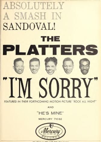 The Platters — I&#039;m Sorry cover artwork
