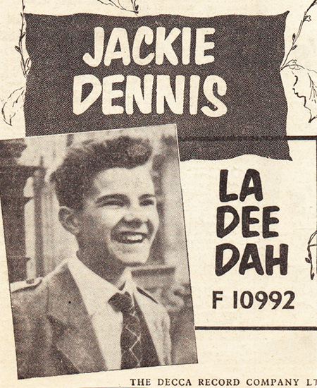 Jackie Dennis — La Dee Dah cover artwork