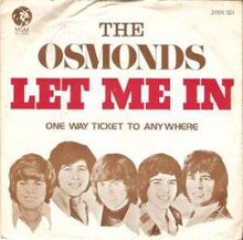 The Osmonds — Let Me In cover artwork
