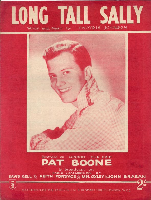 Pat Boone — Long Tall Sally cover artwork