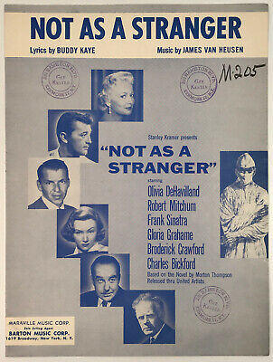 Frank Sinatra — Not As A Stranger cover artwork