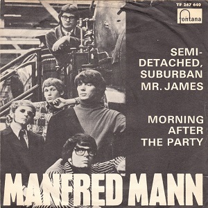 Manfred Mann — Semi-Detached, Suburban Mr. James cover artwork
