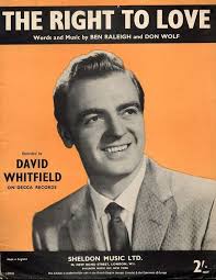 David Whitfield — The Right To Love cover artwork