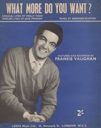 Frankie Vaughan — What More Do You Want cover artwork