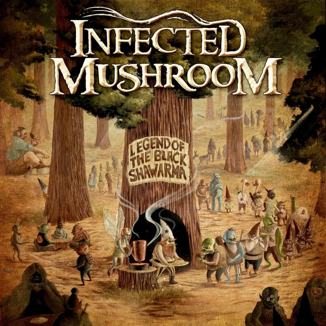 Infected Mushroom — The Legend Of The Black Shawarma cover artwork