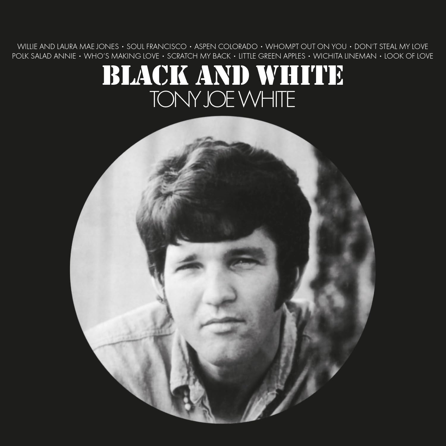 Tony Joe White Black and White cover artwork