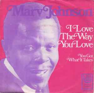 Marv Johnson — I Love The Way You Love cover artwork
