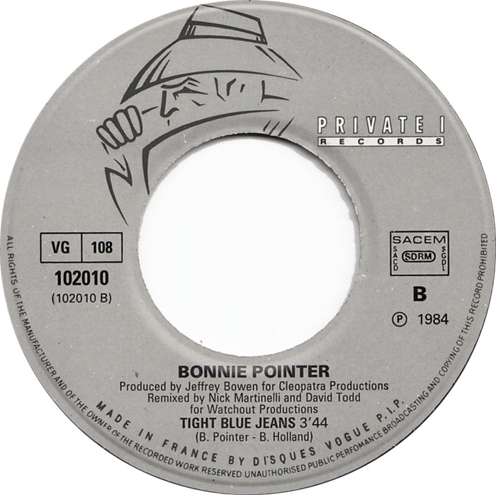 Bonnie Pointer — Tight Blue Jeans cover artwork