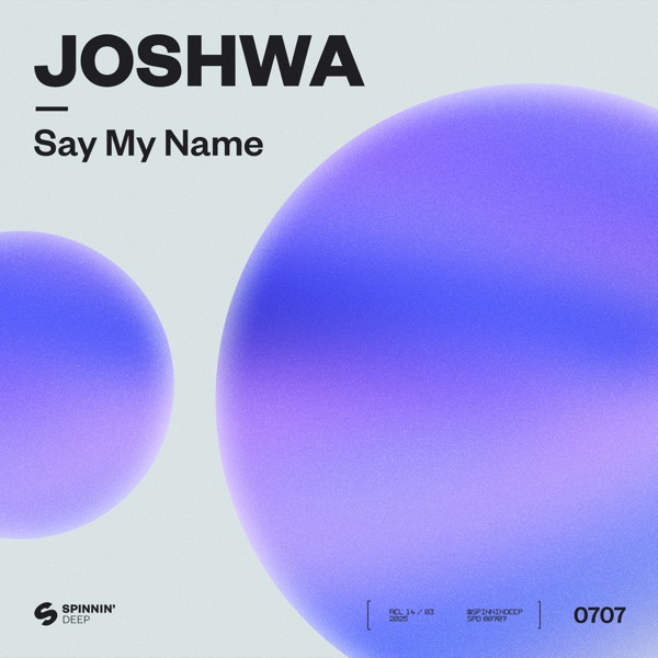 Joshwa — Say My Name cover artwork