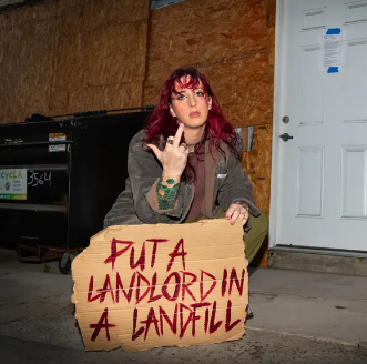 DAMAG3 ft. featuring Rob Apollo & $leazy EZ PUT A LANDLORD iN A LANDFiLL cover artwork