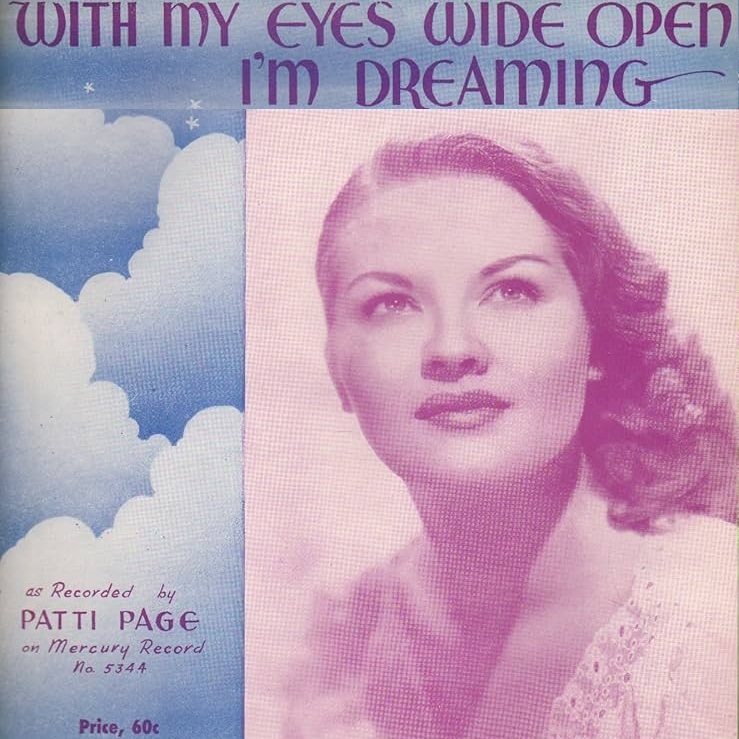 Patti Page — With My Eyes Wide Open I'm Dreaming cover artwork