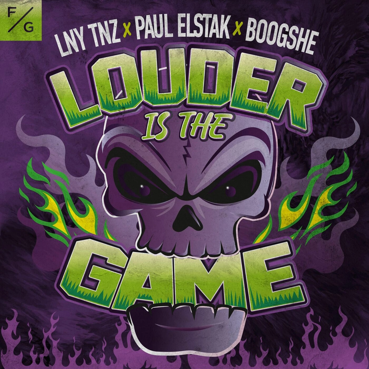 LNY TNZ &amp; DJ Paul Elstak &amp; Boogshe — Louder Is The Game cover artwork
