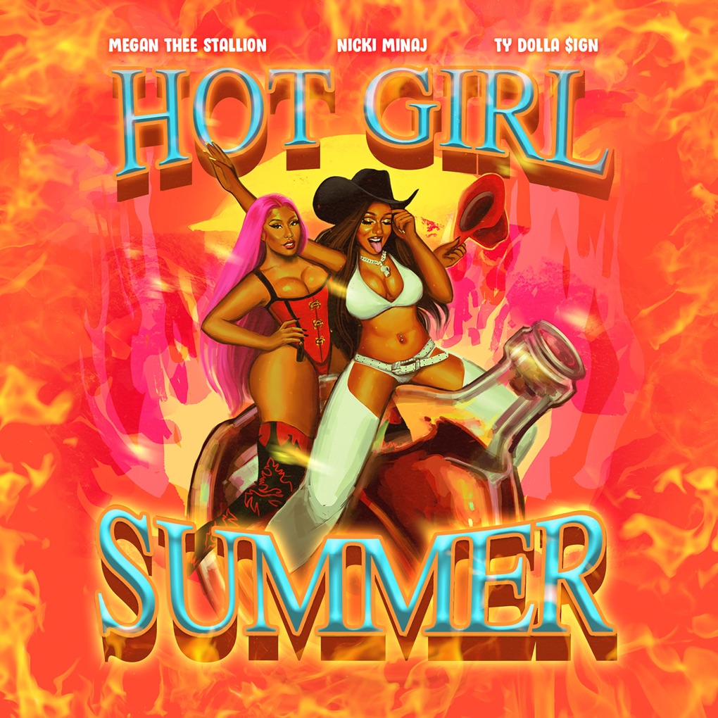 Megan Thee Stallion featuring Nicki Minaj & Ty Dolla $ign — Hot Girl Summer cover artwork