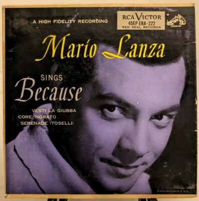 Mario Lanza — Because cover artwork