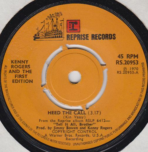 Kenny Rogers and the First Edition — Heed The Call cover artwork