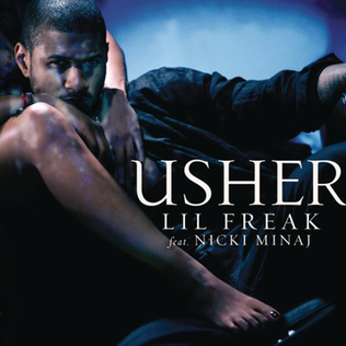USHER ft. featuring Nicki Minaj Lil Freak cover artwork