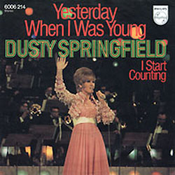 Dusty Springfield — Yesterday When I Was Young cover artwork