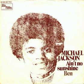 Michael Jackson — Ain&#039;t No Sunshine cover artwork