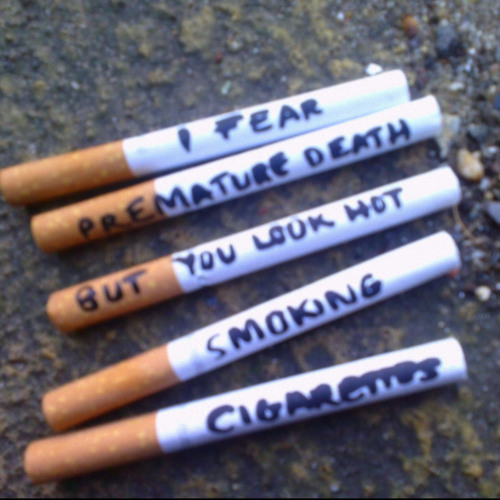DellaXOZ — i fear premature death but you look hot smoking cigarettes cover artwork