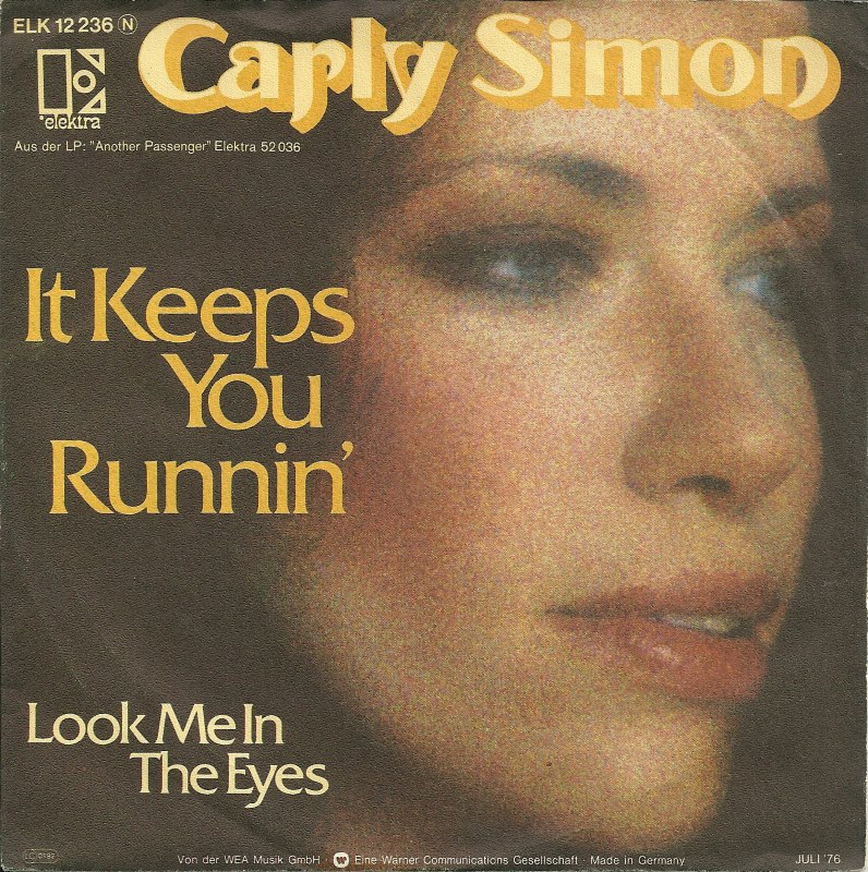 Carly Simon — It Keeps You Runnin&#039; cover artwork