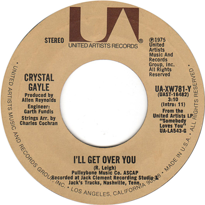 Crystal Gayle — I&#039;ll Get Over You cover artwork