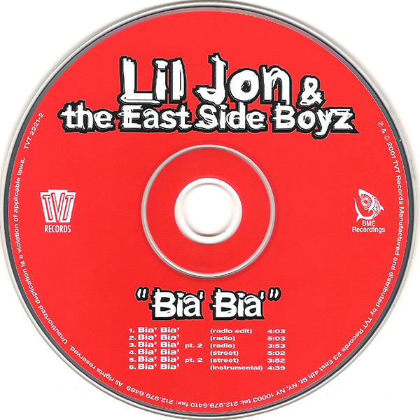 Lil Jon &amp; The East Side Boyz featuring Ludacris, Too Short, Big Kap, & Chyna White — Bia&#039; Bia&#039; cover artwork
