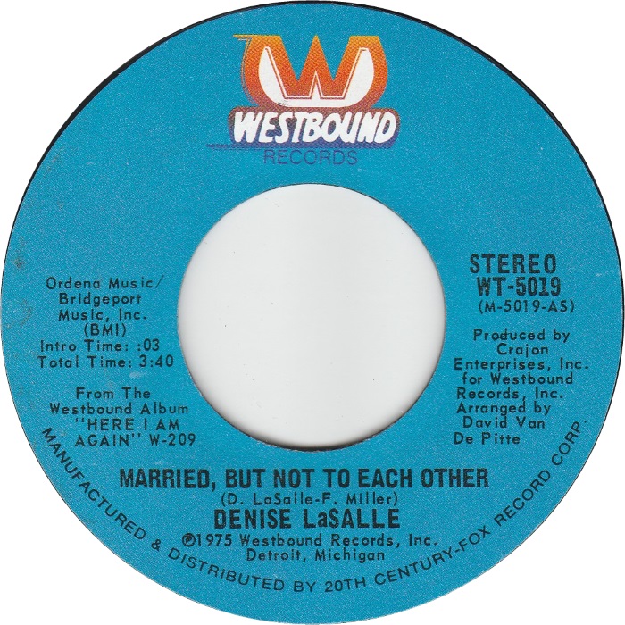 Denise LaSalle — Married But Not to Each Other cover artwork