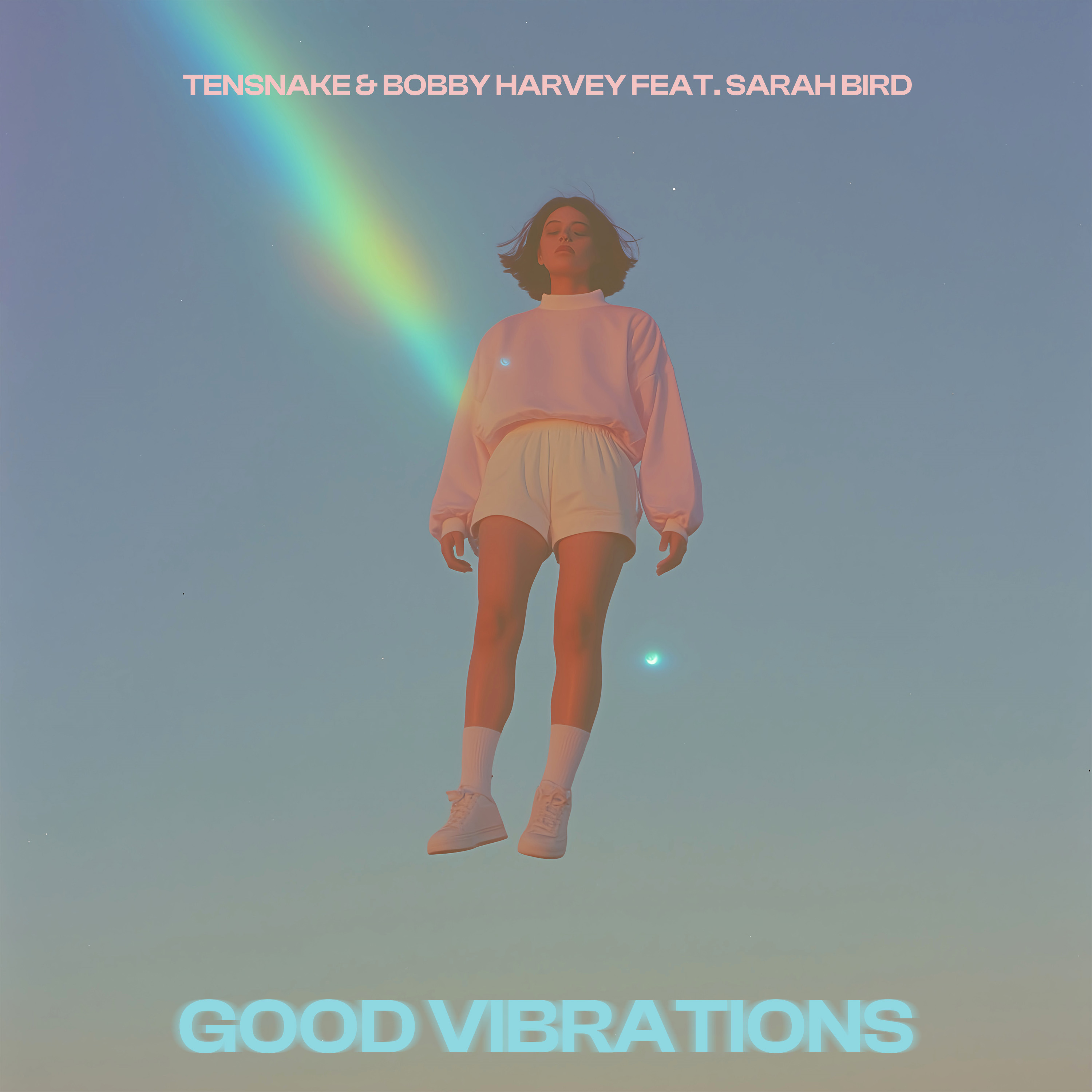 Tensnake featuring Bobby Harvey & Sarah Bird — Good Vibrations cover artwork
