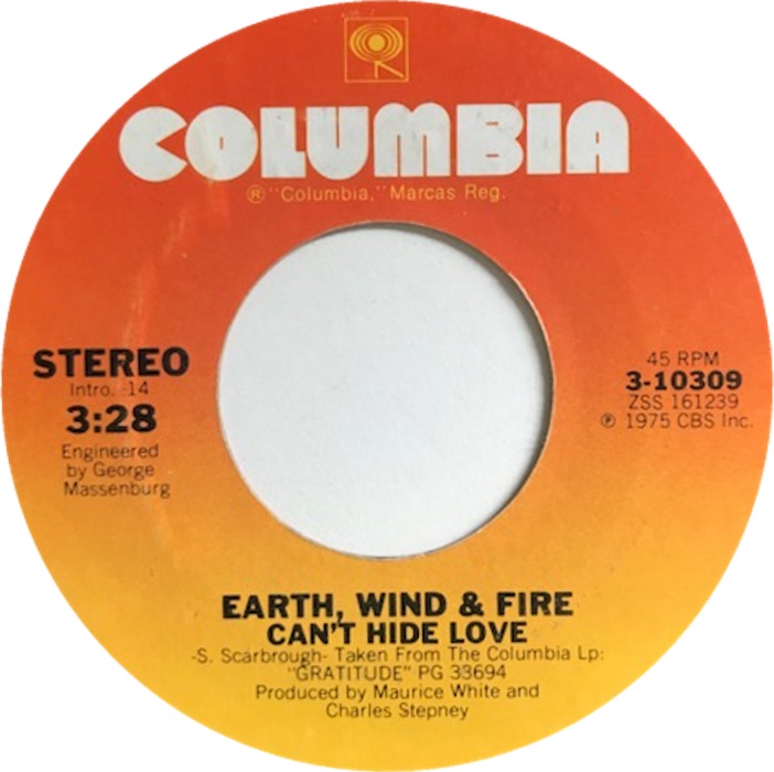 Earth, Wind &amp; Fire — Can&#039;t Hide Love cover artwork