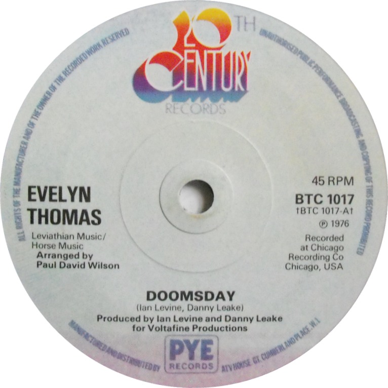 Evelyn Thomas — Doomsday cover artwork