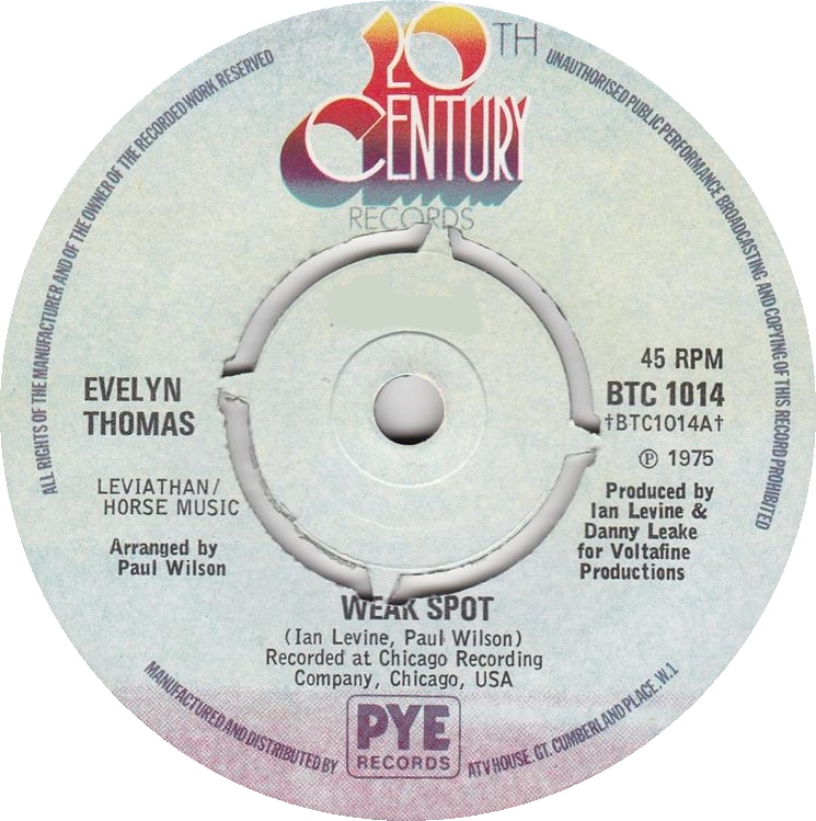 Evelyn Thomas — Weak Spot cover artwork