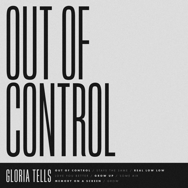 Gloria Tells — Out of Control cover artwork