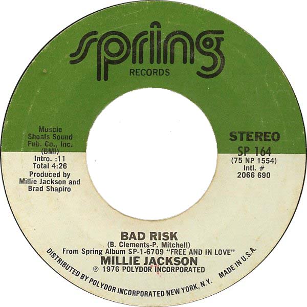 Millie Jackson — Bad Risk cover artwork
