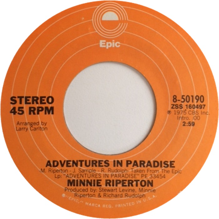 Minnie Riperton — Adventures in Paradise cover artwork