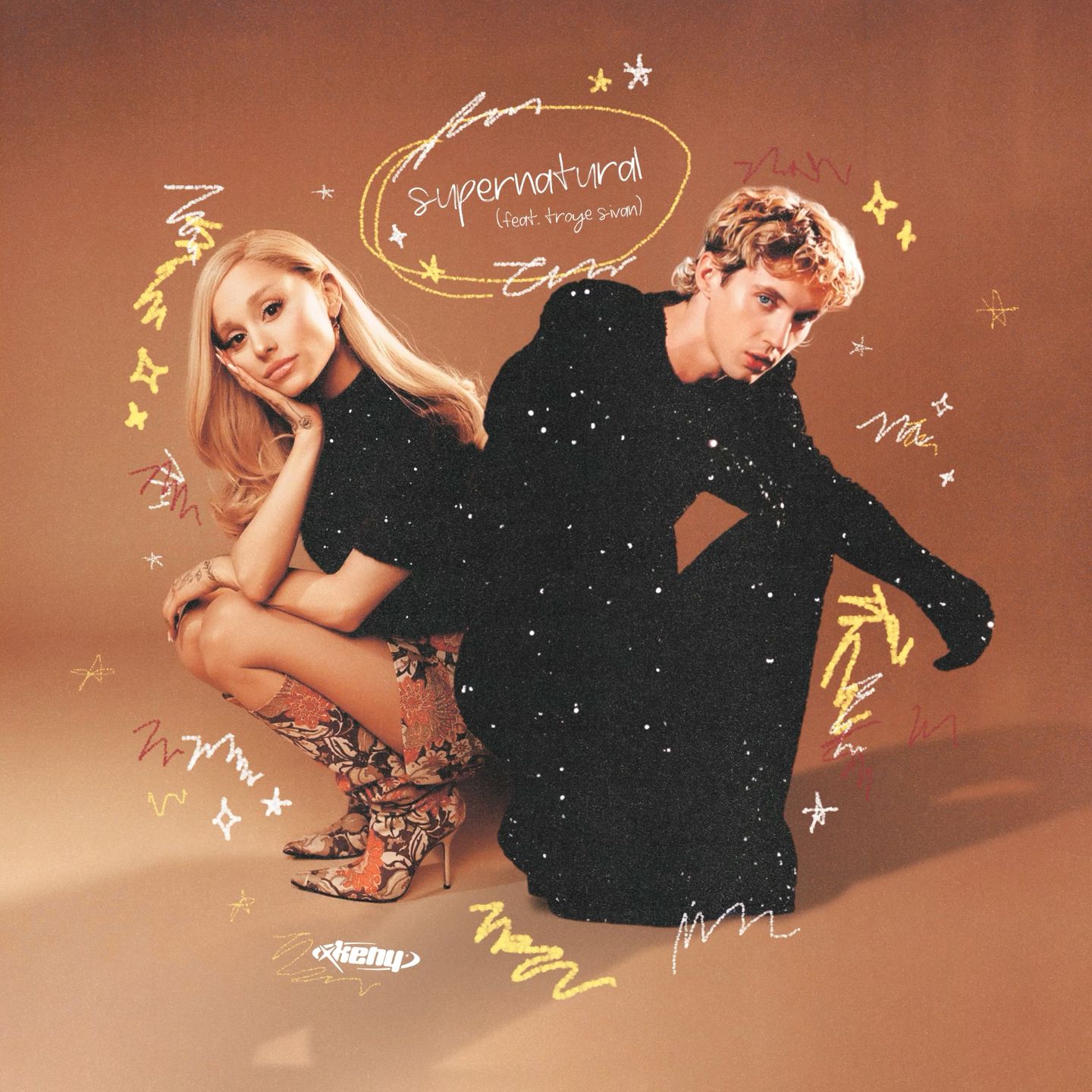 Ariana Grande & Troye Sivan — supernatural cover artwork
