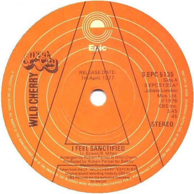 Wild Cherry — I Feel Sanctified cover artwork