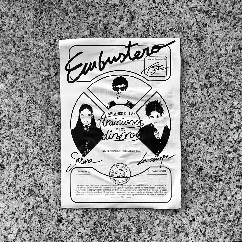 Tony Grox, SALMA, & Lachispa — EMBUSTERO cover artwork